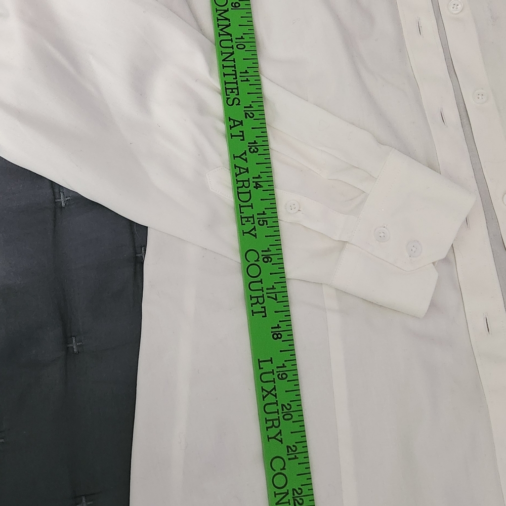 White cotton and spandex shirt